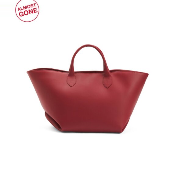 DIMONI Rubino Leather Xl Tulip Satchel - Picture 1 of 2